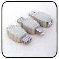 3 USB CONVERTERS A TO B FEMALE MALE
